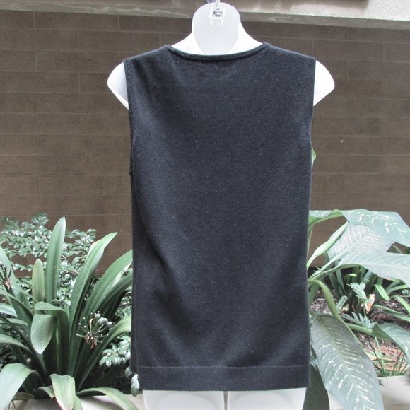 Calvin Klein black gold speckle sweater vest M - Picture 7 of 7